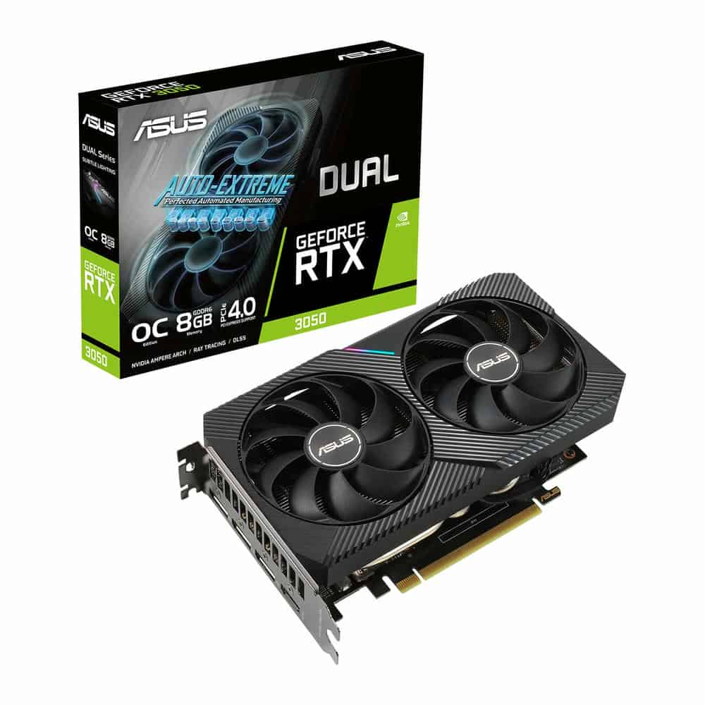 ASUS NVIDIA GeForce RTX 3050 8GB DUAL OC Graphics Card